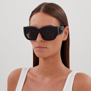 BRAND NEW Gucci GG1545S 001 Black Grey Women Square Sunglasses GG 1545S
